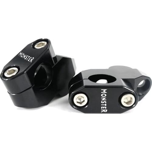 For Ducati Monster 695 2006-2008 750 800 900 1000 22mm 7/8" Handlebar Risers Mounting Standard Bar Riser Extend Back Moved