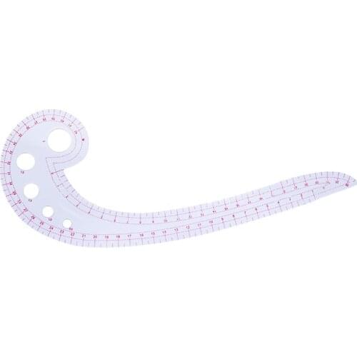 1Pcs Multifunction Comma Shape Clothing Cutting Measuring Rulers Plastic 3231 Grading Patchwork DIY Sewing Ruler Sewing Tools