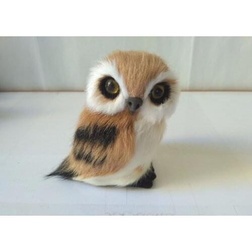 8x7m yellow night owl model polyethylene&furs owl handicraft home decoration toy gift a1750