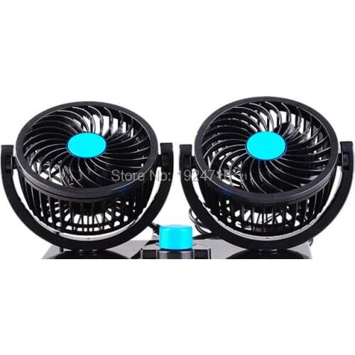 NEW Strong Storm DC 24v 15W Mini Car Fan Low Noise 360 Degree Rotating Electronics Air Ventiladores HX-T303