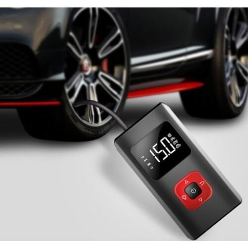 5000mAh Portable Air Compressor Electric Pump 150 PSI Mini Tyre Inflator with Light for car motorcycle Bicycle Swim ring Balls