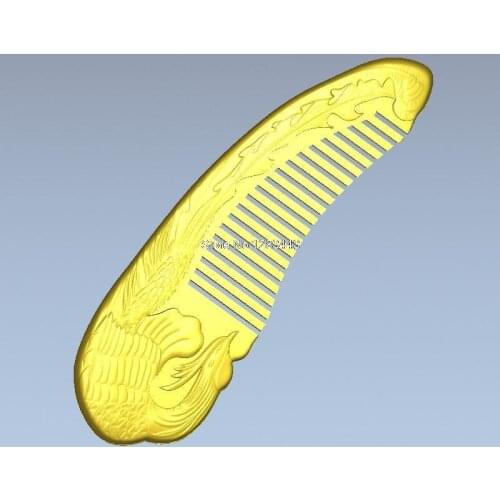 Comb with phoenix_1 3d model relief for cnc in STL file format