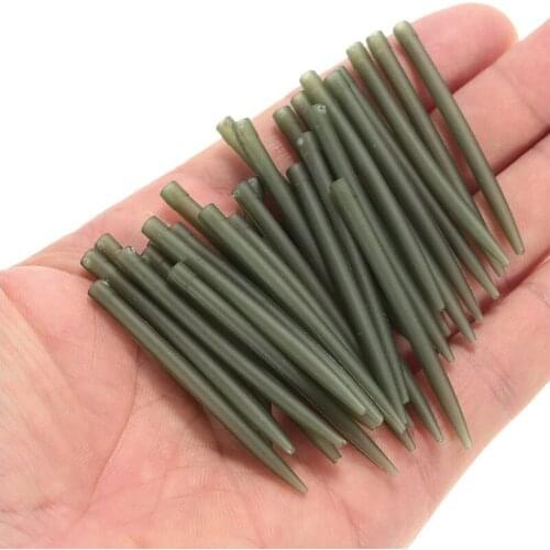 Anti Tangle Rubber Sleeves Tube Connect with Fishing Hook Carp Coarse Fishing Accessories 20pcs/lot