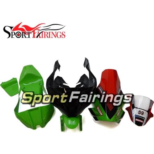 Fiberglass Racing Fairings For Kawasaki ZX10R ZX-10R Year 08-10 2008 2009 2010 Motorcycle Full Fairing Kit Green Bodywork Covers