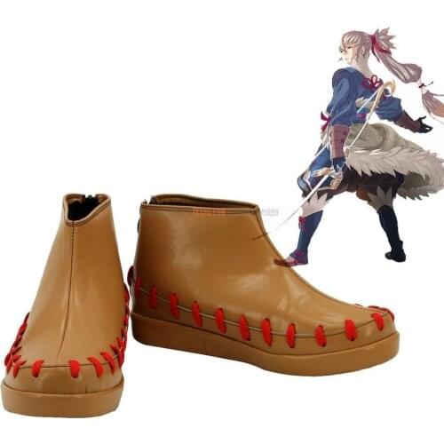 Takumi Cosplay Fire Emblem Takumi Cosplay Shoes Brown Boots Custom Made Unisex
