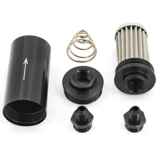 Universal 8AN Universal Performance Aluminum Fuel Filter High FLOW 100 Micron Cleanable