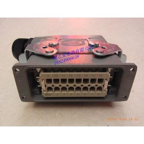 Installation of surface of Hahnel 16 pin heavy duty connector / rectangular heavy load connector hdc-he-016