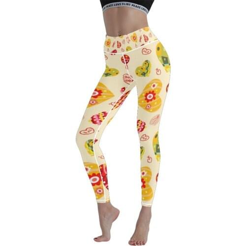 Spring and Summer Breathable Digital Printing Fitness Women Yoga Nine Pants Push Up High Waist Yoga Pants Leggings Tight Pants