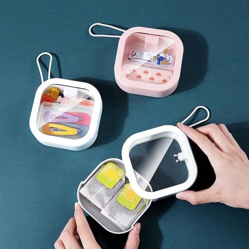 Storage Box Multi Purpose Portable ABS Mini Plastic Clear Storage Case for Home