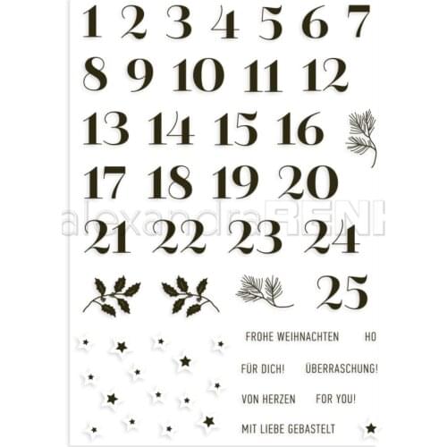 123 Clear Stamp Transparent seal for DIY scrapbooking/Card Making c596