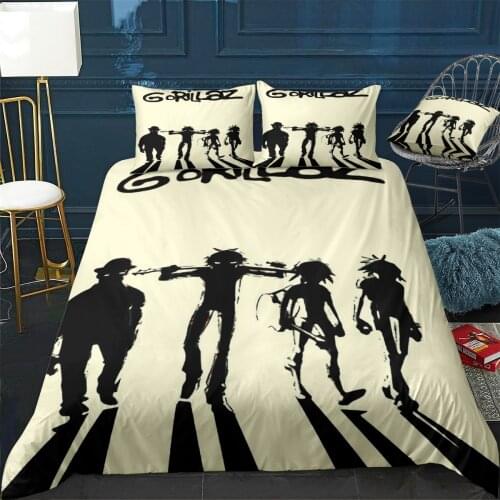 Gorillaz Duvet Cover Comfortable Quilt Home Decora Design Universal Bedding Set Bedclothes+Pillowcase 3pcs