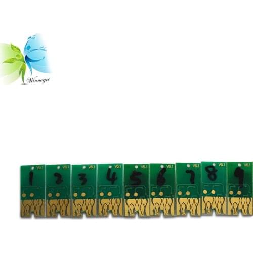 WINNERJET Wholesale 5sets/lot Resettable Chip For Epson 7890 9890 Printer Ink Cartridge