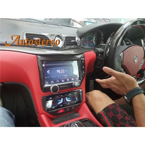 Android 11 For Maserati GT/GC Gran Turismo Carbon Fiber Car Aircon Board Black Screen Multimedia Player GPS Navigation Head Unit