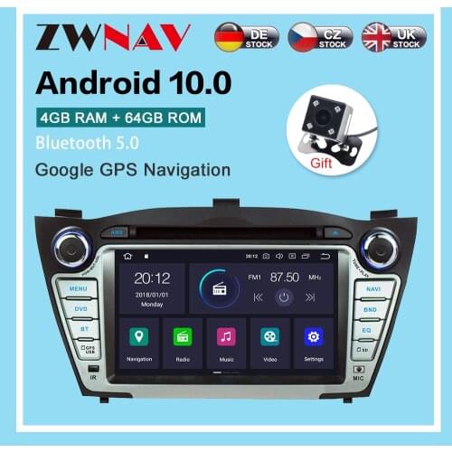 Android10.0 4G+64GB Car GPS DVD Player Multimedia Radio For Hyundai IX35 2009-2015 /forTucson 2009-2015 GPS Navigation vedio dsp