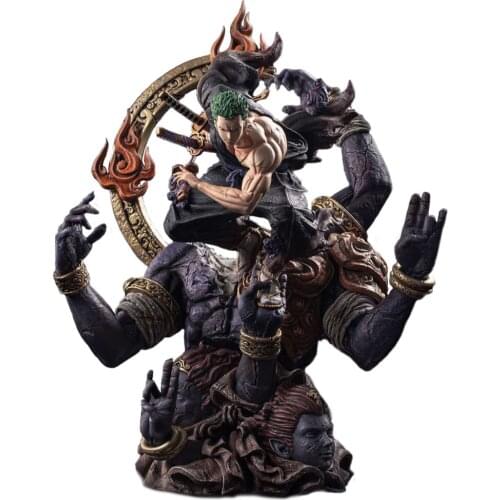 Anime Large size 52cm One piece Roronoa Zoro action figure Luffy resin statue GK Collection model doll kids adult gift toy