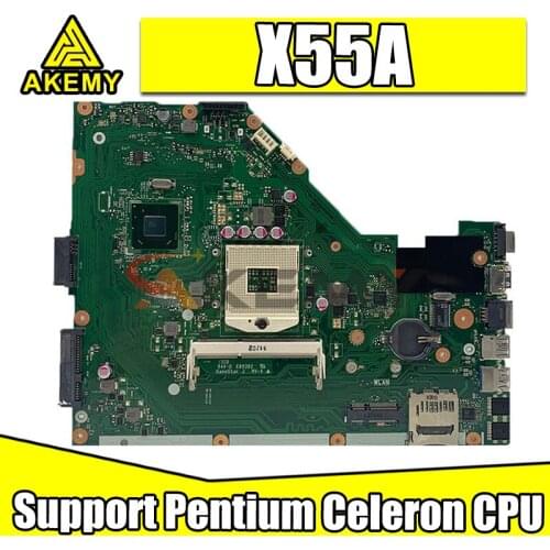 Laptop Motherboard For ASUS X55A PGA 989 Notebook Mainboard REV 2.1 SJTNV HM70 Support Pentium Celeron CPU