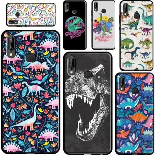 Cute Dino Dinosaur For Huawei P40 Lite P20 P30 Pro Mate 20 P Smart Z 2019 Nova 5T Case For Honor 8A 8X 9X 10i