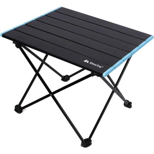 Outdoor Camping Folding Table Aluminum Alloy Portable Picnic BBQ Desk Ultralight Beach Table Travel Fishing Desk