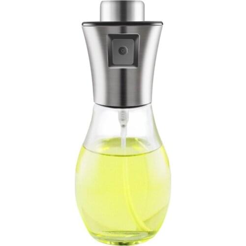 Olive Oil Sprayer,Transparent Food-grade Glass Oil Mister,Portable Cooking Oil Spray Vinegar Bottle Oil Dispenser for Kitchen,BB
