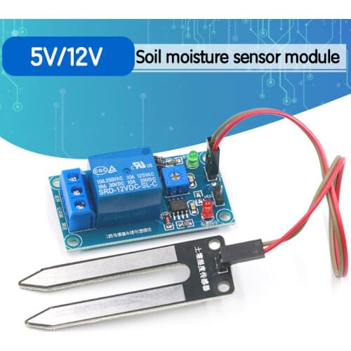 NEW DC 5V 12V soil moisture sensor relay control module Automatic watering of the humidity starting switch for aduino