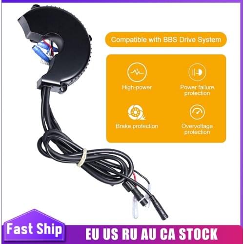 Bafang BBS02B 48V 750W 25A 9T Upgraded Motor Controller 3077 Gear Sensor 6V Light Cable For BBS02 Mid Drive Crank Conversion Kit