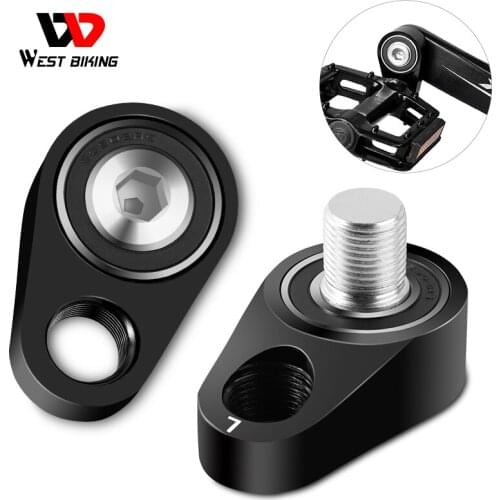 WEST BIKING Labor Saving Bike Pedal Adapter Bearing Conversion For MTB Road Folding Bicycle Magic Stepper Cycling Accessories
