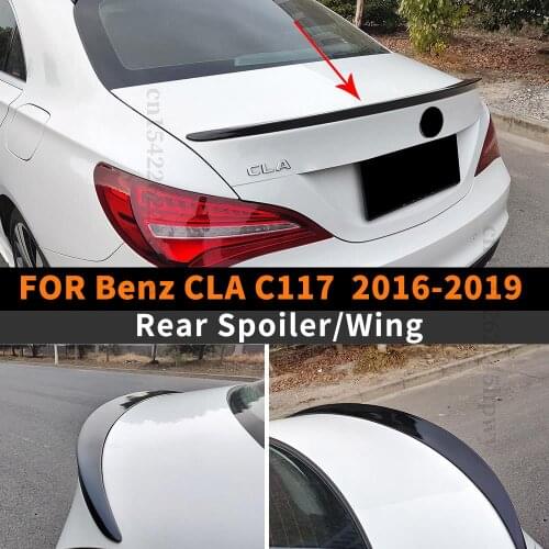 Roof Rear Spoiler Wing Carbon Fiber Trim Refit Splitter Diffuser Body Kit Refit For Mercedes Benz CLA C117 2016 2017 2018 2019