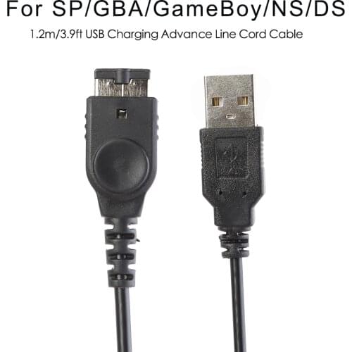 Delicate Charging Cable Hot Selling Black 1.2m 3.9ft USB Charger Games Accessories for DS NDS Gameboy Advance SP GBA SP