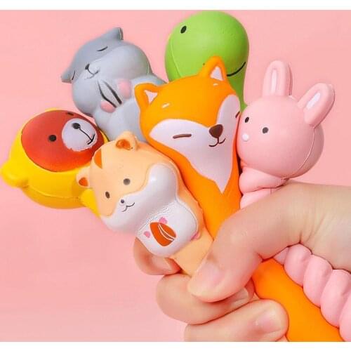 1Pcs Cute Soft Gel Pen Kawaii Decompression Pen Stationery Office School Supply Lovely Cartoon Pen Sponge Slow Rebound Gel Pen