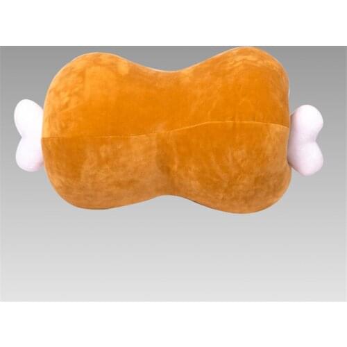 1pcs Cute Anime Monster Hunter Cosplay Grilled Meats Plush Pillow Doll Toy Bone Cushion Cosplay Prop for Women Men