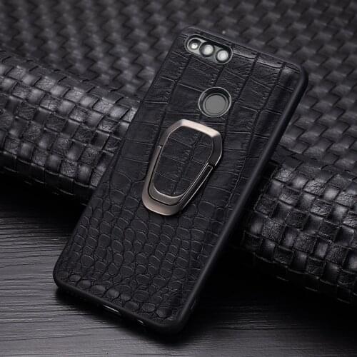 AMMYKI For Huawei Enjoy 7S 8 Plus Y7 Y9 2018 P Smart Case Silicone case For Huawei Honor 7X 7C V9 leather case