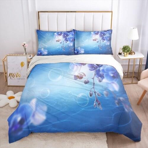 3D Bed Linen Set Flower Designer Bedding Set Duvet Cover Set Quilt Covers Sets Comforter Case King Queen Double Home Textile