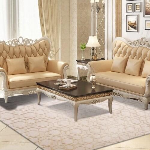 Carpets For Living Room 100% Acrylic Square Non-Slip Absorbent Hand Cut Flower Rugs Custom Size For Bedroom Handmade