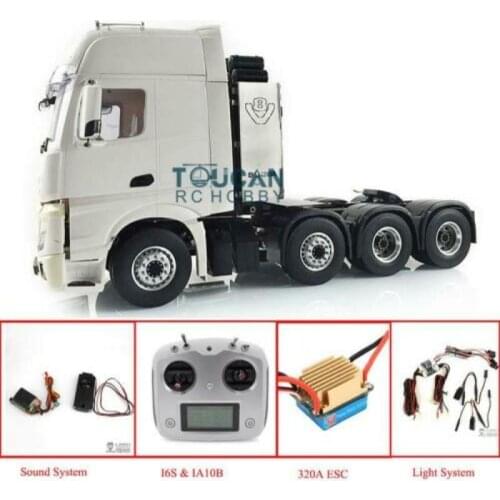 LESU RC 1/14 Tractor Truck Hercul Bz Metal 8*8 Chassis Cabin Sound Light ESC THZH0528-SMT4