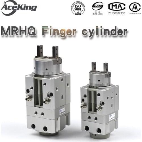 MRHQ rotating finger mrhq10d-90 swing air claw MRHQ16D 20D 25d-180s-n-m9n rotating clamping finger cylinder 90 180 degrees
