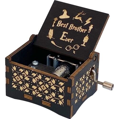 New wooden carved music box Halloween queen gives beautiful wife a Christmas gift New Year gift music box