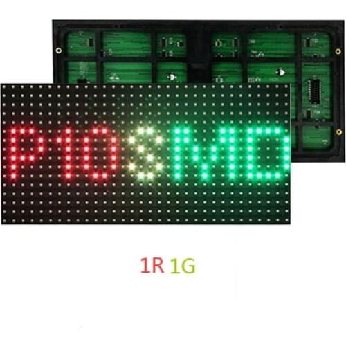 P10 SMD 320*160mm 32*16 Pixels 1R1G Dual Color Semi-Outdoor LED Display Module
