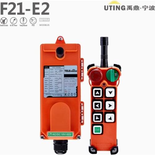 Nice UTING Industrial Wireless Radio Single Speed F21-E2 Remote Controller (1 Transmitter+1 Receiver) for Hoist Crane