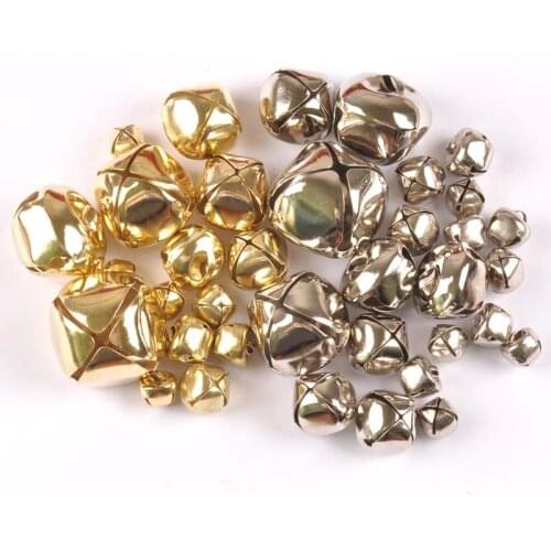 Silver/golden Jingle Bells Christmas-craft Decoration hanging X,mas-tree cross iron wedding Home cp2683