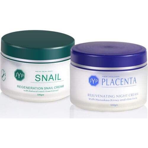 JYP Regeneration Snail Rejuvenating Sheep Placenta Day Night Face Care Moisturizer Nourishing Neck Body Moisturizing Touch Cream