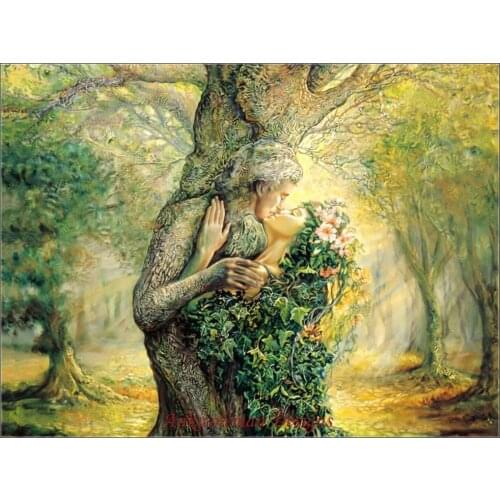 Needlework for embroidery DIY French DMC High Quality - Counted Cross Stitch Kits 14 ct Oil painting - Spirit Couple