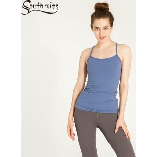 Premium Female Knitted Sportswear Tank Top Summer Cropped Vest Nude Feeling Gym Shirt for Jogging Y Fitness Yoga T-Shirt