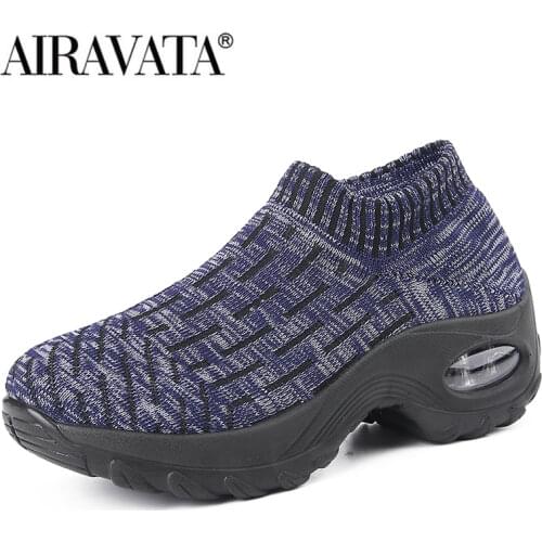 Womens Casual Shoes Chunky Sneakers Air Cushion Running Shoes Breathable Mesh Sneakers Non-slip Platform Shoes