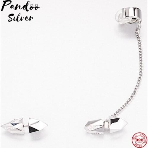 Fashion Charm Sterling Silver Original 1:1 Copy, Double Decorated Perforated Detachable Earrings Womens Luxury Jewelry Gifts