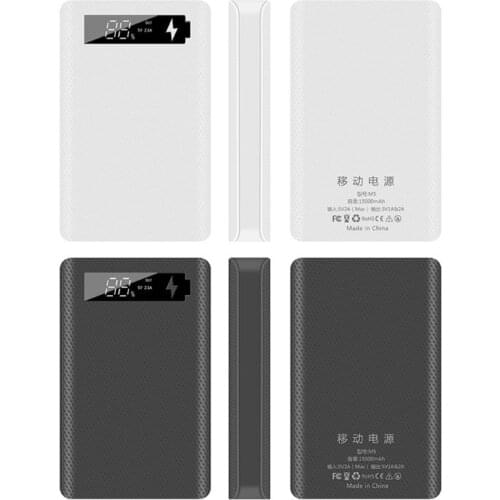 LCD Display DIY 5x18650 Battery Case Power Bank Shell Portable External Box without Battery Powerbank Protector