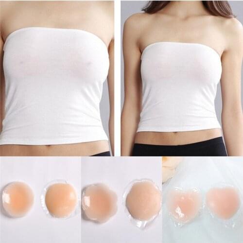 1 Pair Self Adhesive Silicone Breast Bra Petal Heart Nipple Cover Pad Pasties