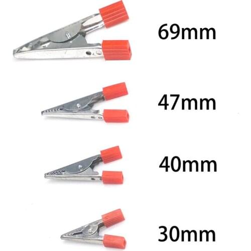 10pcs/lot 30-70MM test Metal Alligator Clip Crocodile clips Electrical Clamp for Testing Probe Meter crocodile clamp