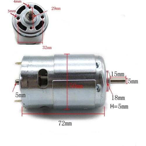 895 Motor High Torque Ball Bearing DC Motor 12v 24v Drill Saw Cutting Model Motor DIY Electric Toy Accessories