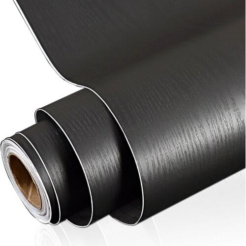 Wood Grain Decorative Sticky Paper Decals DIY Self-adhesive Restore Furniture PVC Waterproof Wall Stickers Home Walls In Rolls