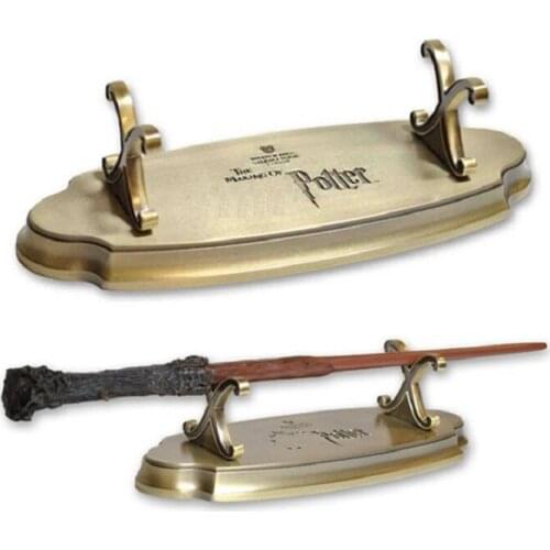 Harried Magic Wands Holder Home Display Models Golden Alloy Action Figure Gift Kids Toys